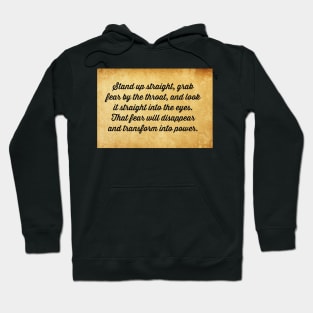 Mountain Monsters Fear Quote Hoodie